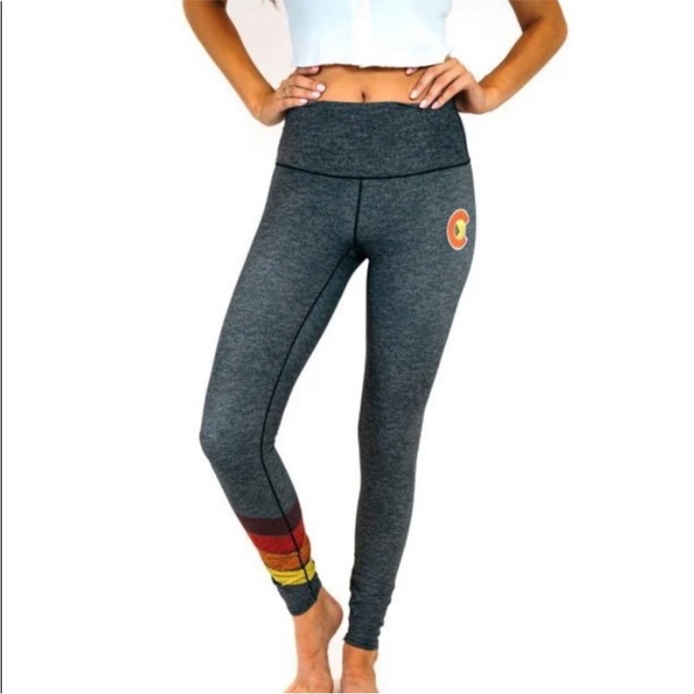 Yo Colorado Mantra Everyday Leggings with Multicolor Stripes